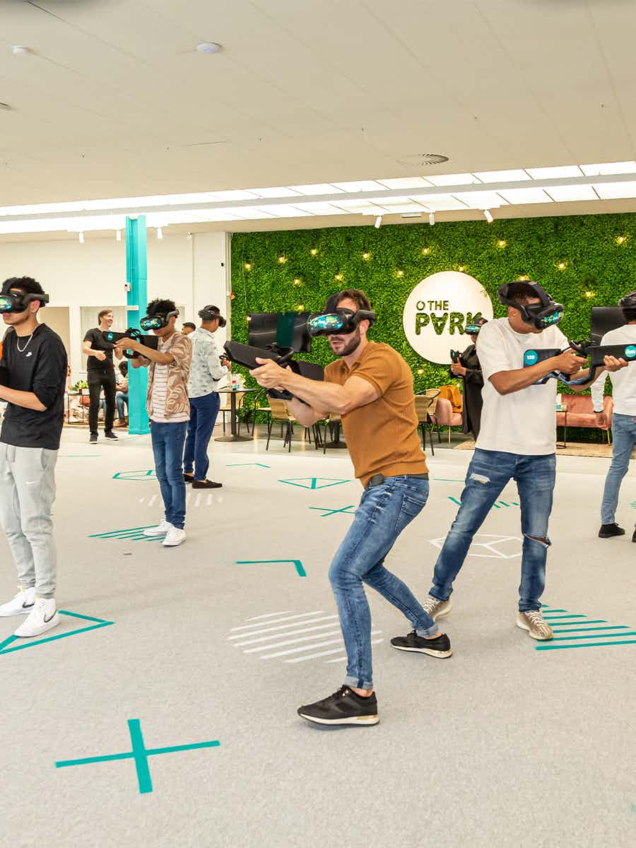 Picture of people playing VR in The Park Playground Amsterdam